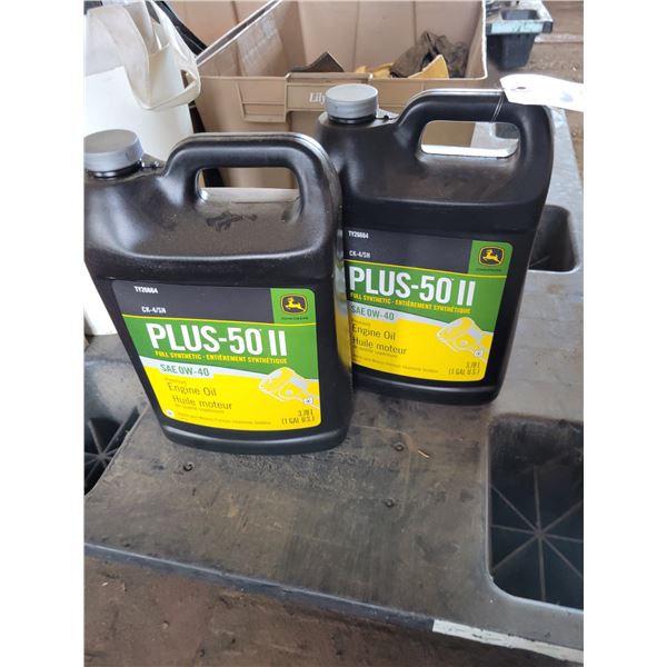 2 gals of JD OW-40 engine oil (selling all together)