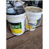 Image 1 : Full pail of Rotella 15W-40 & empty pail c/w pump