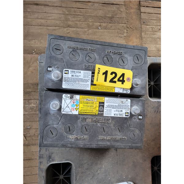 2- CAT 1000 amp batteries (some spark)