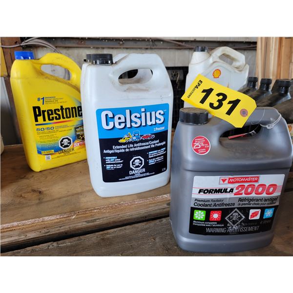 4- Jugs of antifreeze