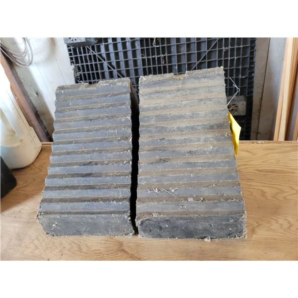 2- Rubber tire stops