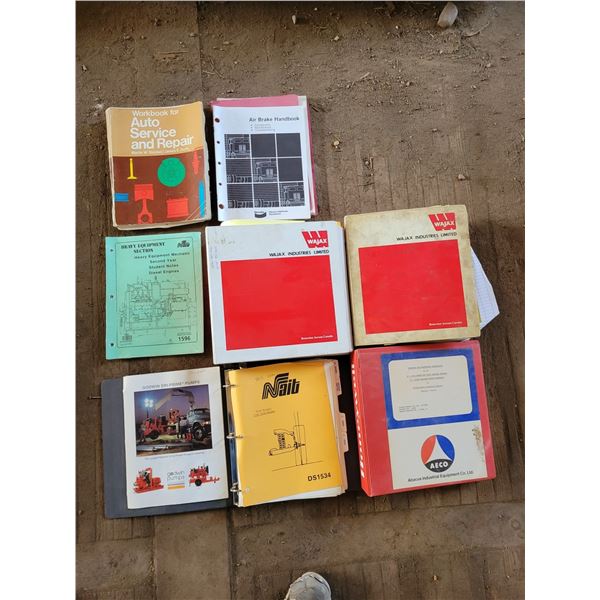 Plastic container of manuals