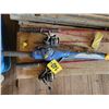 Image 1 : (Lots 140 & 142 are a Group Lot) 3- Fishing rods & qty of leads
