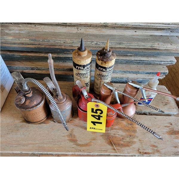 Oils cans & gear oil