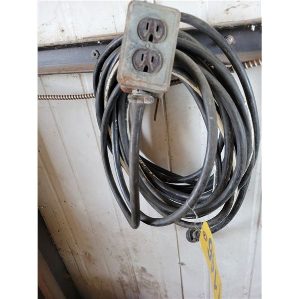 Heavy black ext. cord.