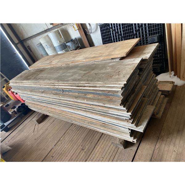 (Lots 152 & 153 are a Group Lot) Approx. 82- 14" & 15" x 3/4" plywood, mainly 8 ft