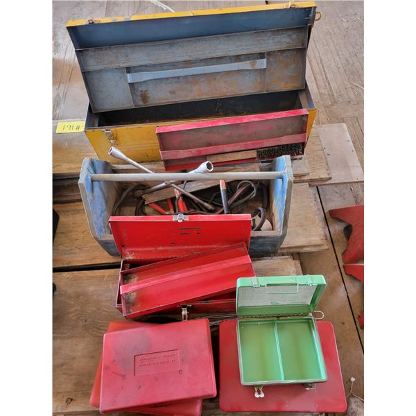 Approx. 7- Various toolboxes