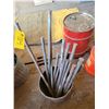 Image 1 : Pail of steel spikes, 2- 3 ft