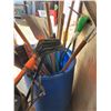 Image 3 : Sledge hammer, spades, grass whip, rakes, post auger, lining bars, shovels, squeegee & barrels