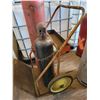 Image 1 : Oxygen tank & acetylene tank & cart (selling as is)