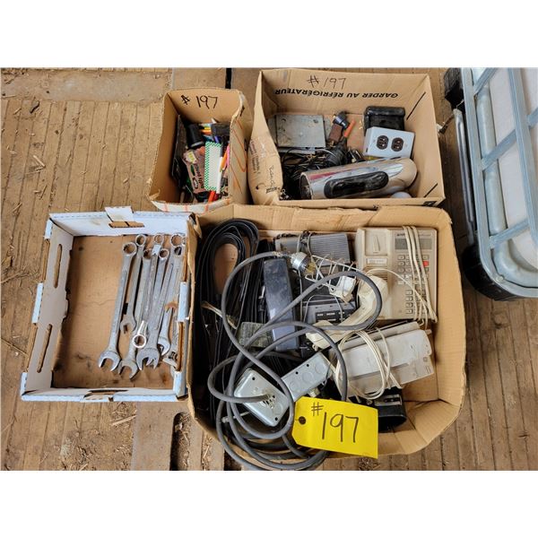 Telephones, belts, pens, exhaust and misc.