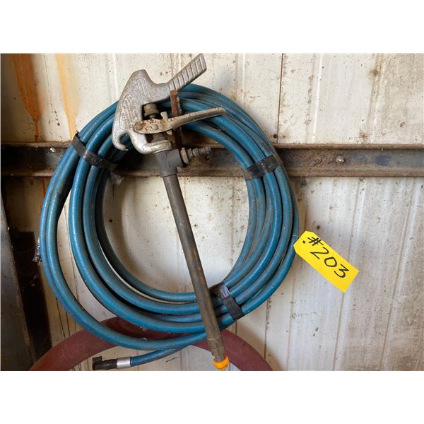Blue rub hose & wand