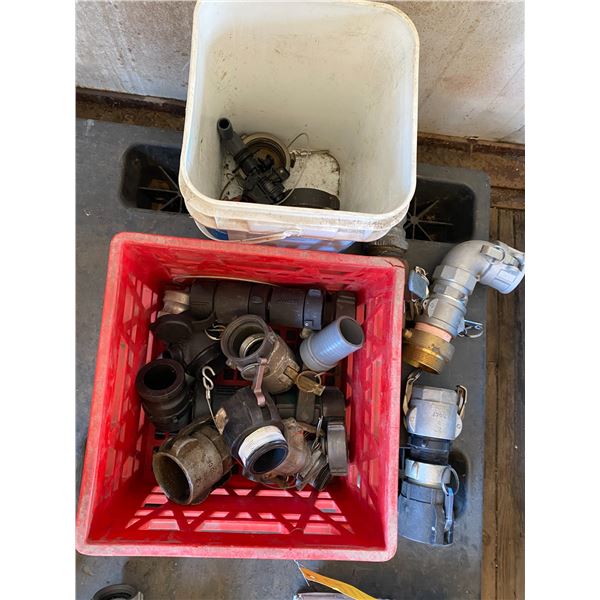 (Lots 203A to 215 are a Group Lot) Crate of couplers & fittings