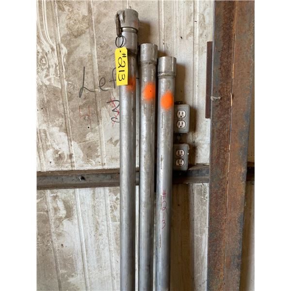 (Lots 203A to 215 are a Group Lot) 3- Lengths of threaded galv. Pipe
