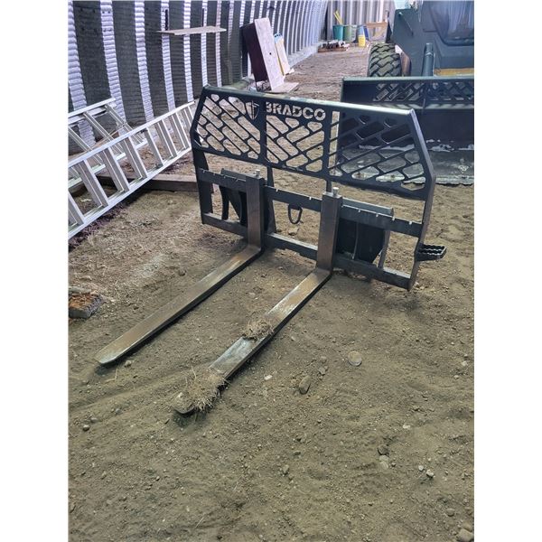 (Lots 239 to 243C are a Group Lot) Bradco pallet forks for skidsteer