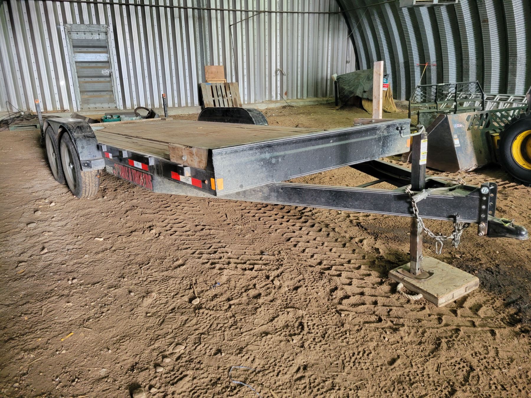 (Lots 244 & 244A are a Group Lot) 2018 Double A 18 ft Flat deck c/w ...