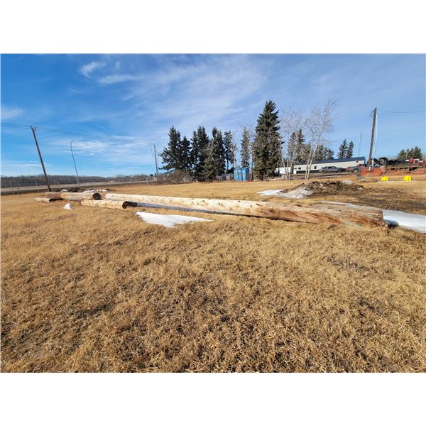 (Lots 273, 275 to 279 are a Group Lot) 2- Long power poles c/w 4 shorter ones underneath