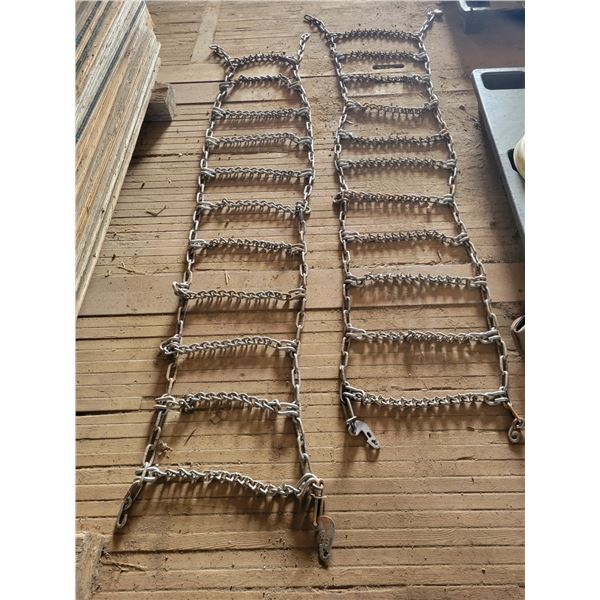 (Lots 239 to 243C are a Group Lot) Tire chains for JD Skidsteer