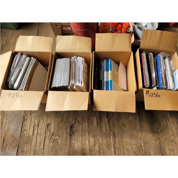 (Lots 236 to 236B are a Group Lot)(so much each x 4) 4- of New photo albums & binders