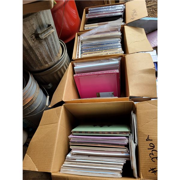 (Lots 236 to 236B are a Group Lot)(so much each x 4) 4- of New photo albums & binders