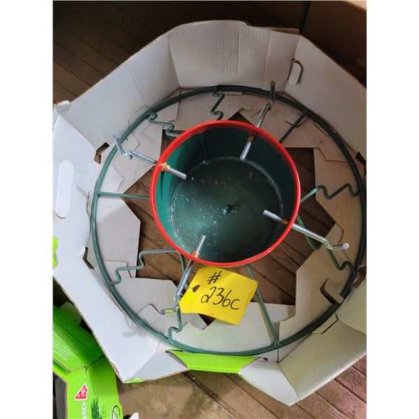 (Lots 236C to 236F are a Group Lot) New Christmas tree stand (over $50 at home depot)