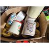 Image 3 : (Lots 236C to 236F are a Group Lot) 2- Boxes of Tins & old canister set