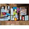 Image 1 : 3- boxes of photo album & scrapbook supplies, ribbon, punches, tape runner, embellishment's etc.