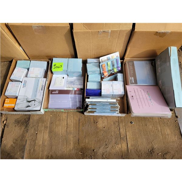 4- boxes photo album & scrapbook supplies, ribbon, punches, crop cutter, embellishments etc.
