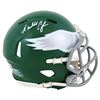 Image 2 : RANDALL CUNNINGHAM SIGNED MINI HELMET IN DISPLAY CASE (BECKETT COA)