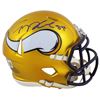 Image 2 : T.J HOCKENSON SIGNED MINI HELMET IN DISPLAY CASE (BECKETT COA)