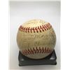 Image 1 : NEW YORK YANKEES HALL OF FAMER'S BASEBALL (DIMAGGIO, FORD, BERRA, MIZE...)JSA LOA