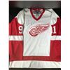 Image 1 : SERGEI FEDOROV SIGNED DETROIT RED WINGS CCM JERSEY (JSA LOA)