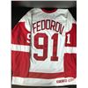 Image 3 : SERGEI FEDOROV SIGNED DETROIT RED WINGS CCM JERSEY (JSA LOA)
