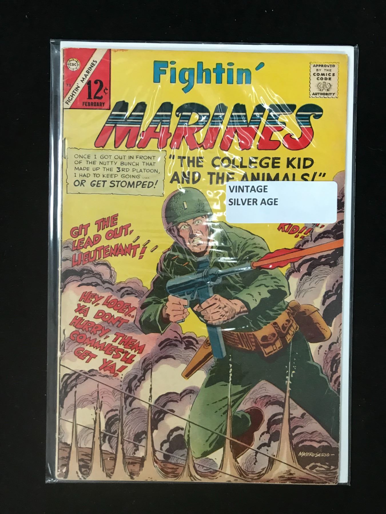 CDC COMICS FIGHTING MARINES VINTAGE SILVER AGE