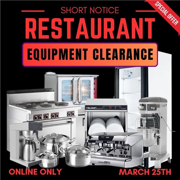 WELCOME TO OUR SPRING RESTAURANT AUCTION