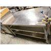 Image 1 : MKE ST STEEL WORK TABLE W/ 2 UNDER SHELVES &