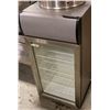 Image 1 : GREY COUNTER TOP GLASS FRONT MINI FRIDGE