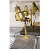 Image 1 : 2 BRASS FINISH BUFFET HEAT LAMP CARVING STATIONS;