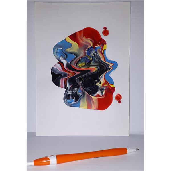 Fun with these colours original painting by Artiste LangdonArt - décorez couleurs multicouleurs