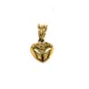 Image 2 : 10k Yellow Gold Simple Puffy Heart Pendant