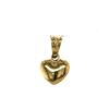 Image 3 : 10k Yellow Gold Simple Puffy Heart Pendant