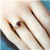 Image 8 : 14k Yellow Gold & Diamond ByPass Ring Sz 6