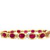 Image 2 : Bezel-Set GIA Burma Ruby and Diamond Line Bracelet