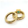 Image 2 : Emerald & Diamond Ring Set - House of Paul Morelli