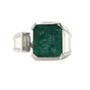 Image 1 : Oscar Friedman Emerald & Diamond Toi et Moi Ring