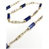 Image 1 : Lapis Lazuli Box S-Link Station Necklace Bracelet