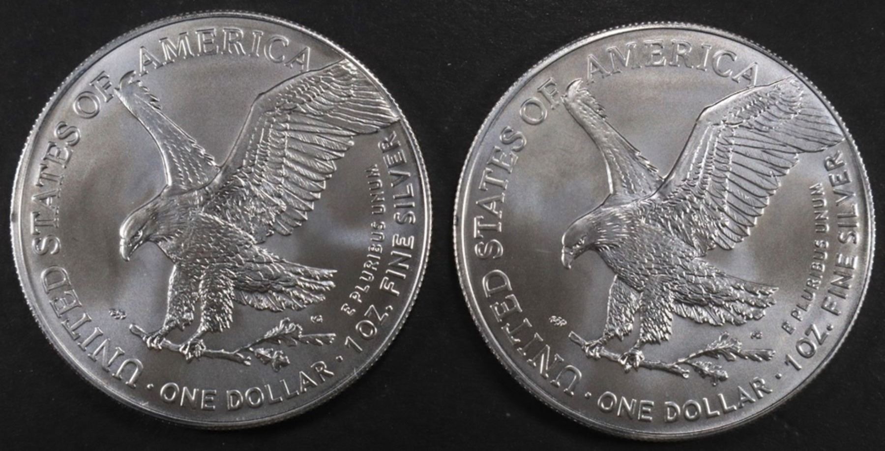 (2) 2024 AMERICAN SILVER EAGLES