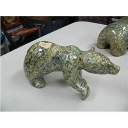 9-1/2" walking bear by Michael Scott soapstone