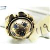 Image 2 : Vintage 14 K Gold Sapphire Dome Ring (113)