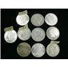 Image 1 : Lot of 9 silver dollars and 1 trade dollar- 1887 extra fine Philadelphia, 1897 made in Philadelphia,